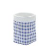 Gingham Sack Design Stone Planter (Set of 2)